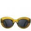 Reality Eyewear Marmont Chunky Cat Eye Olive Green Polarised Sunglasses Accessories