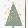 Elm Paper Merry & Bright Tree Greeting Card Home & Beauty 1 Elm Paper Merry & Bright Tree Greeting Card Home & Beauty