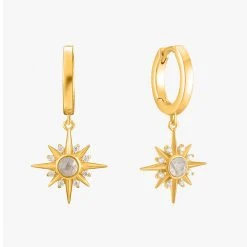 Ania Haie Accessories Midnight Star Huggie Hoop Gold Earrings