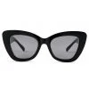 Reality Eyewear Accessories Mulholland Large Cats Eye Black Sunglasses 2 Reality Eyewear Accessories Mulholland Large Cats Eye Black Sunglasses