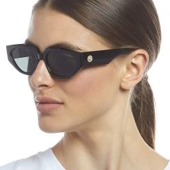 Le Specs Major Black 90s Inspired Sunglasses Accessories