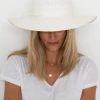 Humidity Lifestyle Accessories Margherita White Sun Hat