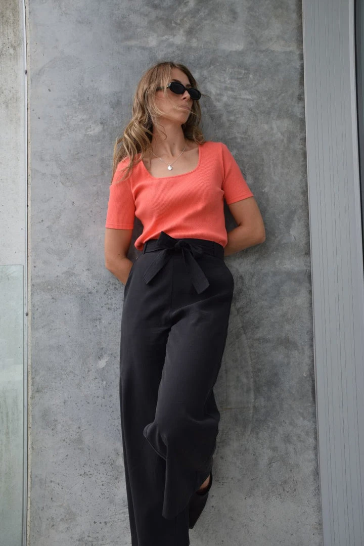 Among The Brave Fashion Mindful Square Neck SS Watermelon Rib Tee 5 Among The Brave Fashion Mindful Square Neck SS Watermelon Rib Tee