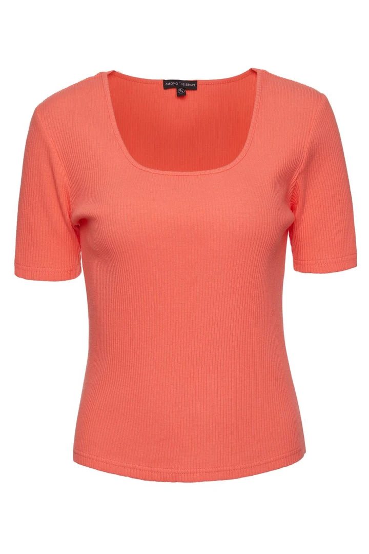 Among The Brave Fashion Mindful Square Neck SS Watermelon Rib Tee 7 Among The Brave Fashion Mindful Square Neck SS Watermelon Rib Tee