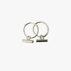 Sophie Mini Bar Sleeper Silver Earrings Accessories
