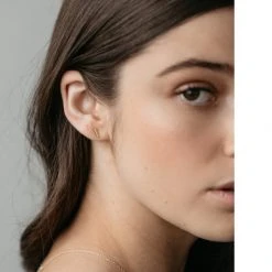 Sophie Accessories Mini Bar Stud Earrings Silver