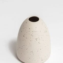 NED Collections Living & Decor Little Rick Beige Speckle Vase