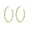 Pilgrim Naja Gold Plated Twisted Hoops 1 Pilgrim Naja Gold Plated Twisted Hoops