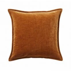 Weave Cushion, Throws & Linen Nova Vintage Velvet Spice 50x50cm Duck Feather Inner Cushion