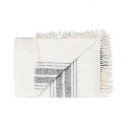 Weave Cardrona 100% Wool 140 X 240cm Check Throw Ash