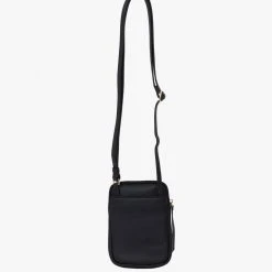Saben Nikko Black Woven Leather Phone Sling Accessories