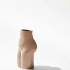 Beysis Home & Beauty Hand Crafted Ceramic Femme Body Nude Vase 8x6x14cm
