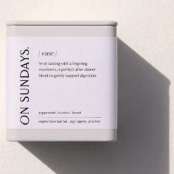 On Sundays Ease 20 Serve Loose Leaf Tea Tin