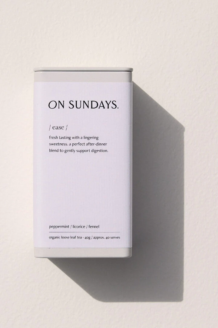 On Sundays Ease 40 Serve Loose Leaf Tea Tin 3 On Sundays Ease 40 Serve Loose Leaf Tea Tin