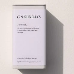 On Sundays Unwind 40 Serve Loose Leaf Tea Tin
