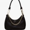 Saben Odette Black Python Shoulder Bag With Gold Chain Detail 1 Saben Odette Black Python Shoulder Bag With Gold Chain Detail