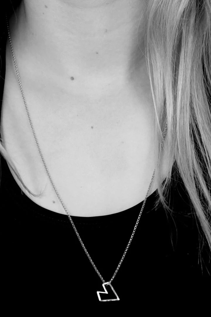 Federation Open Heart Necklace Sterling Silver 4 Federation Open Heart Necklace Sterling Silver