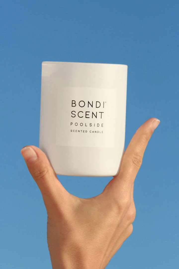 Bondi Scent Home & Beauty Poolside 300g 80 Hour White Candle 6 Bondi Scent Home & Beauty Poolside 300g 80 Hour White Candle