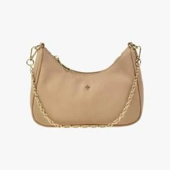 Peta + Jain Paloma Sand Pebble Gold Vegan Leather Crossbody Bag