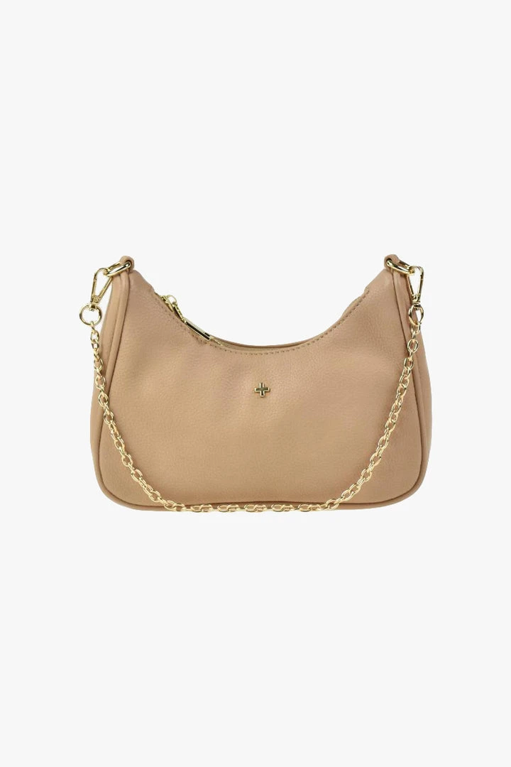 Peta + Jain Paloma Sand Pebble Gold Vegan Leather Crossbody Bag 3 Peta + Jain Paloma Sand Pebble Gold Vegan Leather Crossbody Bag
