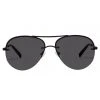 Le Specs Panarea Aviator Black Smoke Lens Sunglasses Accessories