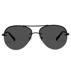 Le Specs Panarea Aviator Black Smoke Lens Sunglasses Accessories