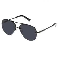 Le Specs Panarea Aviator Black Smoke Lens Sunglasses Accessories