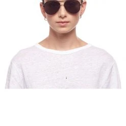 Le Specs Panarea Aviator Black Smoke Lens Sunglasses Accessories