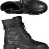 Minx Patch Me Black Leather Lace Up Combat Boots 2 Minx Patch Me Black Leather Lace Up Combat Boots