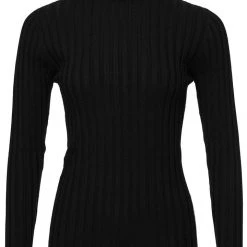 Among The Brave Phenomenal Black Rib Knit Turtleneck