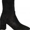 Minx Point Pop Short Black Suede Heeled Boot Accessories