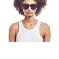 Le Specs Resumption Sustainable Black Frame With Khaki Lens Cat Eye Sunglasses Accessories 8 Le Specs Resumption Sustainable Black Frame With Khaki Lens Cat Eye Sunglasses Accessories