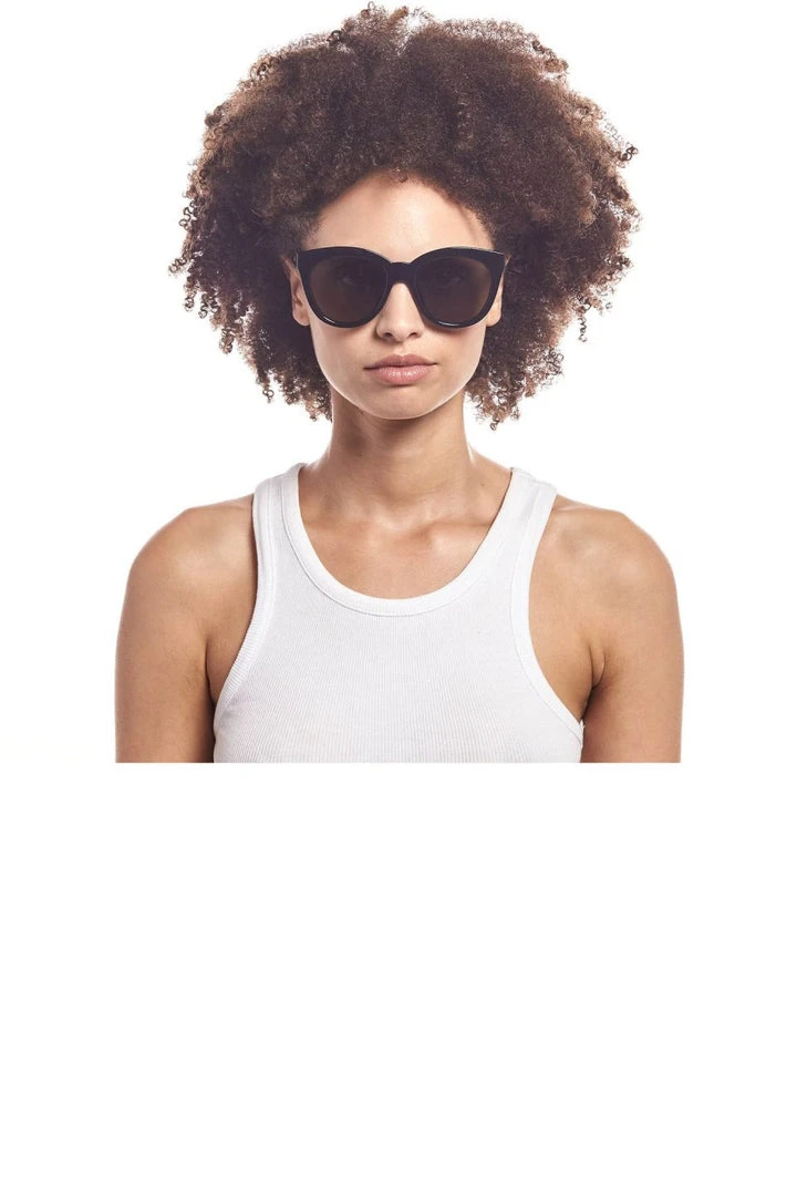 Le Specs Resumption Sustainable Black Frame With Khaki Lens Cat Eye Sunglasses Accessories 5 Le Specs Resumption Sustainable Black Frame With Khaki Lens Cat Eye Sunglasses Accessories