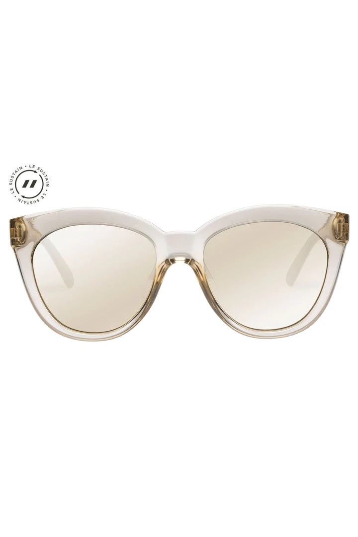 Le Specs Resumption Sustainable Stone Frame With Gold Lens Cat Eye Sunglasses 3 Le Specs Resumption Sustainable Stone Frame With Gold Lens Cat Eye Sunglasses