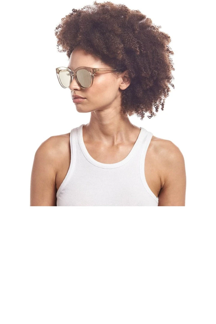 Le Specs Resumption Sustainable Stone Frame With Gold Lens Cat Eye Sunglasses 6 Le Specs Resumption Sustainable Stone Frame With Gold Lens Cat Eye Sunglasses