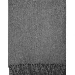 Mulberi Rhapsody Acrylic Brushed Charcoal Throw 130x150cm