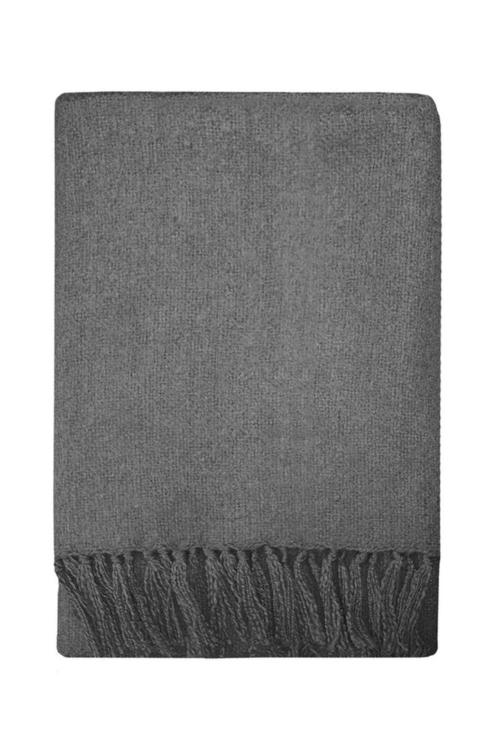 Mulberi Rhapsody Acrylic Brushed Charcoal Throw 130x150cm 3 Mulberi Rhapsody Acrylic Brushed Charcoal Throw 130x150cm