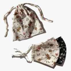 Personal Space Neutral Floral + Black Floral Face Mask Two Pack Accessories