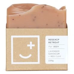 Fair+Square Rosehip Retreat Red Clay Body Soap 150g Home & Beauty