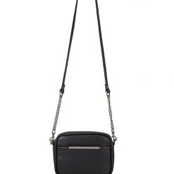 Status Anxiety Accessories Cult Crossbody With Chain Black Bag