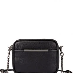 Status Anxiety Accessories Cult Crossbody With Chain Black Bag