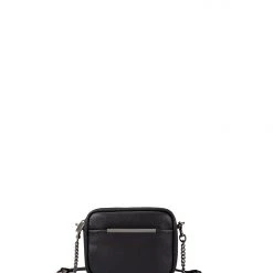 Status Anxiety Accessories Cult Crossbody With Chain Black Bag