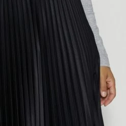 Stella + Gemma Isabella Black Pleated Midi Skirt