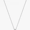 Ania Haie Under Lock + Key Fine Padlock Silver Necklace