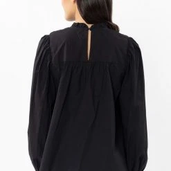 Seeking Lola Fashion Desire Black Lace Front LS Top