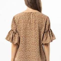 Seeking Lola Fashion Vibrant Red Ditsy Bubble Frilled SS Top 7 Seeking Lola Fashion Vibrant Red Ditsy Bubble Frilled SS Top