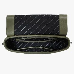 Status Anxiety Accessories Succumb Shoulder Bag Khaki Fold Over Side Studs