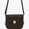 Saben Blaise Black Leather Crossbody Bag
