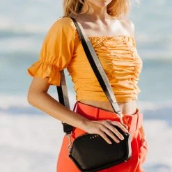 Saben Accessories Odile Black Rectangle Shoulder Bag