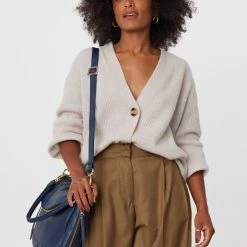 Saben Accessories Frankie Fold Over Navy Shoulder Bag